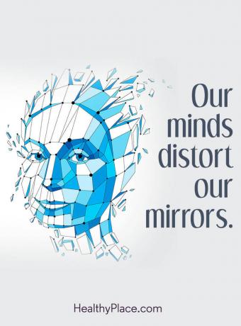 Citation des troubles de l'alimentation - Nos esprits déforment nos miroirs.