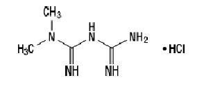 Formule structurelle de Janumet