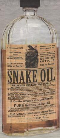 l'huile de serpent