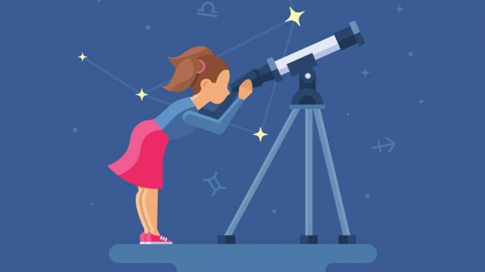 Un adolescent atteint de TDAH regardant à travers un télescope, se donnant les moyens d'atteindre les étoiles