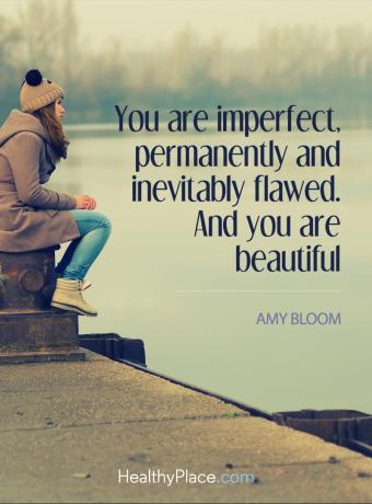 Citation de troubles de l'alimentation - Vous êtes imparfait, permanent et inévitablement imparfait. Et tu es magnifique.