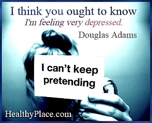 Citation sur la dépression de Douglas Adams - Je pense que vous devriez savoir que je me sens très déprimé.